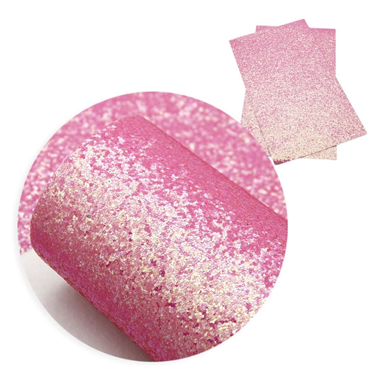 Strawberry Sundae ~ Medium Glitter Faux Leather Fabric Sheets