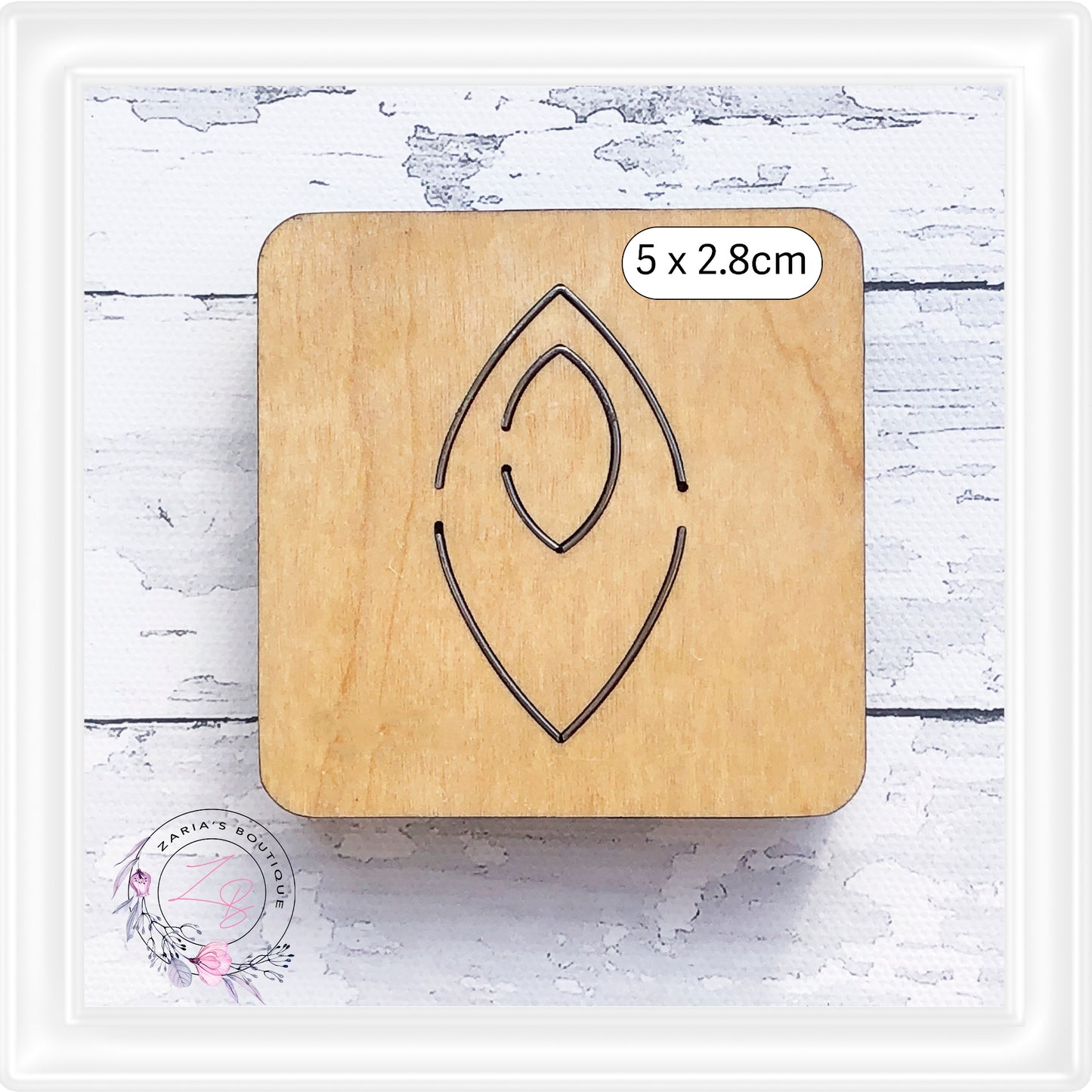 ⋅ Mini Cutting Dies & Templates⋅ Drop Earring 4.5cm - 1.75 inch ⋅