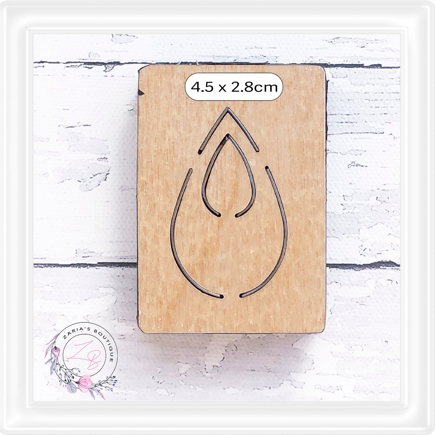 ⋅ Mini Cutting Dies & Templates⋅ Teardrop Earrings 4.5cm - 1.75 inch ⋅
