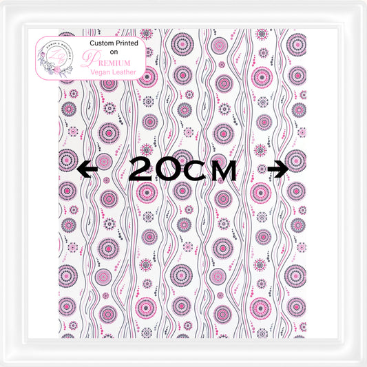 ⋅ Aussie Dots ⋅ Custom Printed Vegan Faux Leather & Hair Clips ⋅