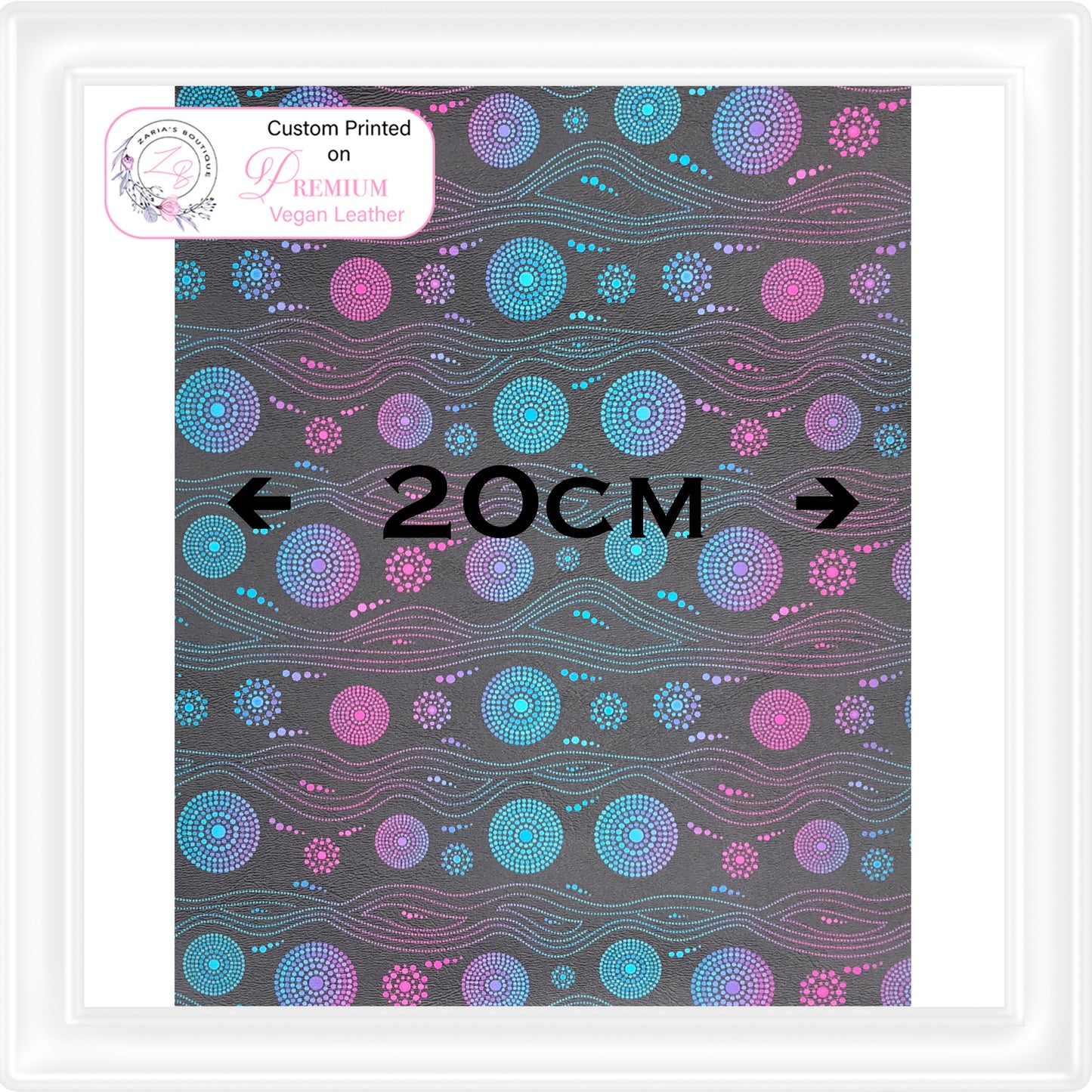 ⋅ Aussie Dots ⋅ Custom Printed Vegan Faux Leather & Hair Clips ⋅