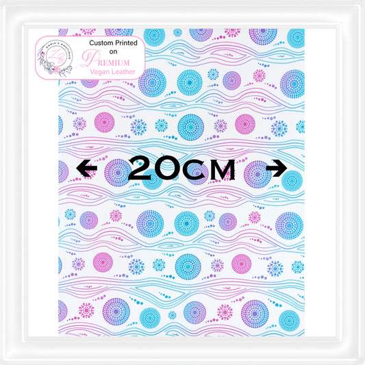 ⋅ Aussie Dots ⋅ Custom Printed Vegan Faux Leather & Hair Clips ⋅