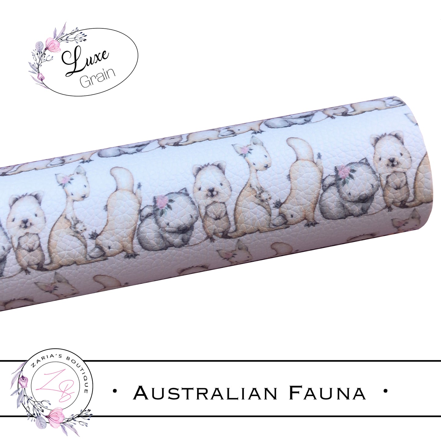 ⋅ Australian Fauna ⋅ Exclusive ⋅ Luxe Grain Vegan Faux Leather