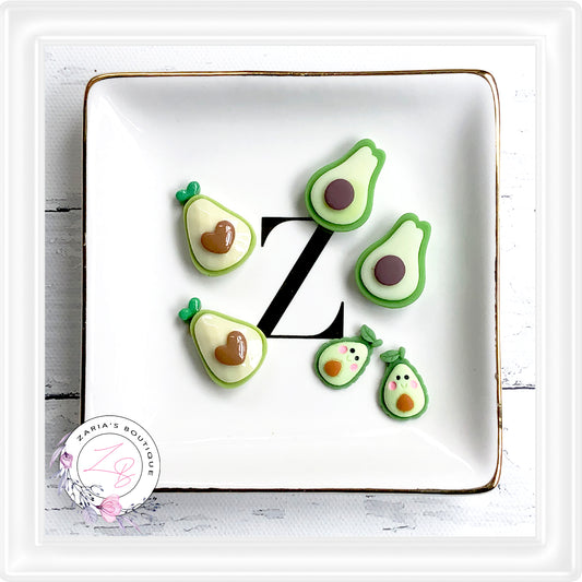 ⋅ AVOCADOS ⋅ Flatback Resin Embellishments ⋅ 3 Styles ⋅