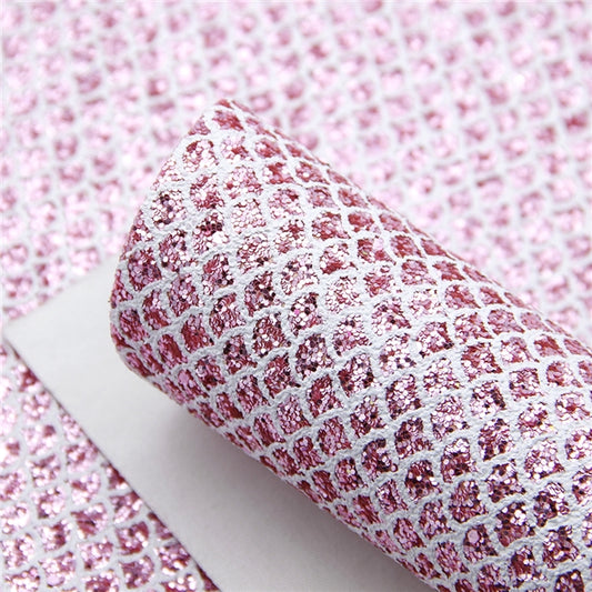 Rose Pink Scales  ⋅ Mermaid Tail / Fish Scale  ⋅  Chunky Glitter