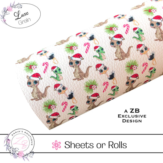 ⋅ Aussie Christmas ⋅ Exclusive Luxe Vegan Faux Leather ⋅ Sheets or Rolls! ⋅