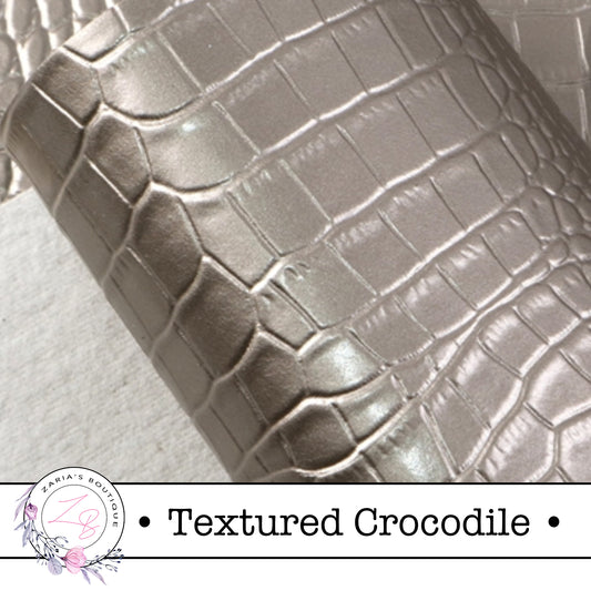 ⋅ Textured Crocodile ⋅ Blush Pink ⋅ Vegan Faux Leather ⋅