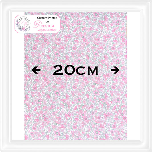 ⋅ Ditsy Floral ⋅ Custom Printed Vegan Faux Leather & Hair Clips ⋅