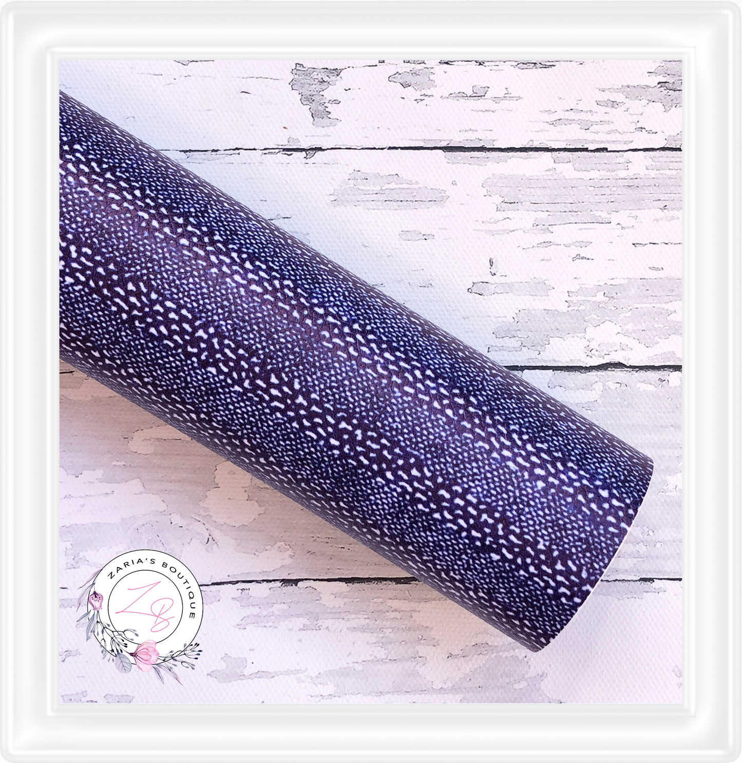SALE ⋅ Dotty Denim ⋅ Textured Vegan Faux Leather