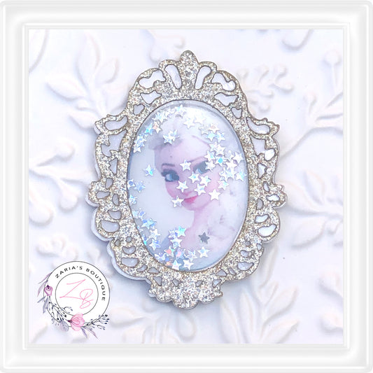 ⋅ Anna & Elsa ⋅ Glitter Cameo ⋅ Bow Embellishment Flatback Resins ⋅