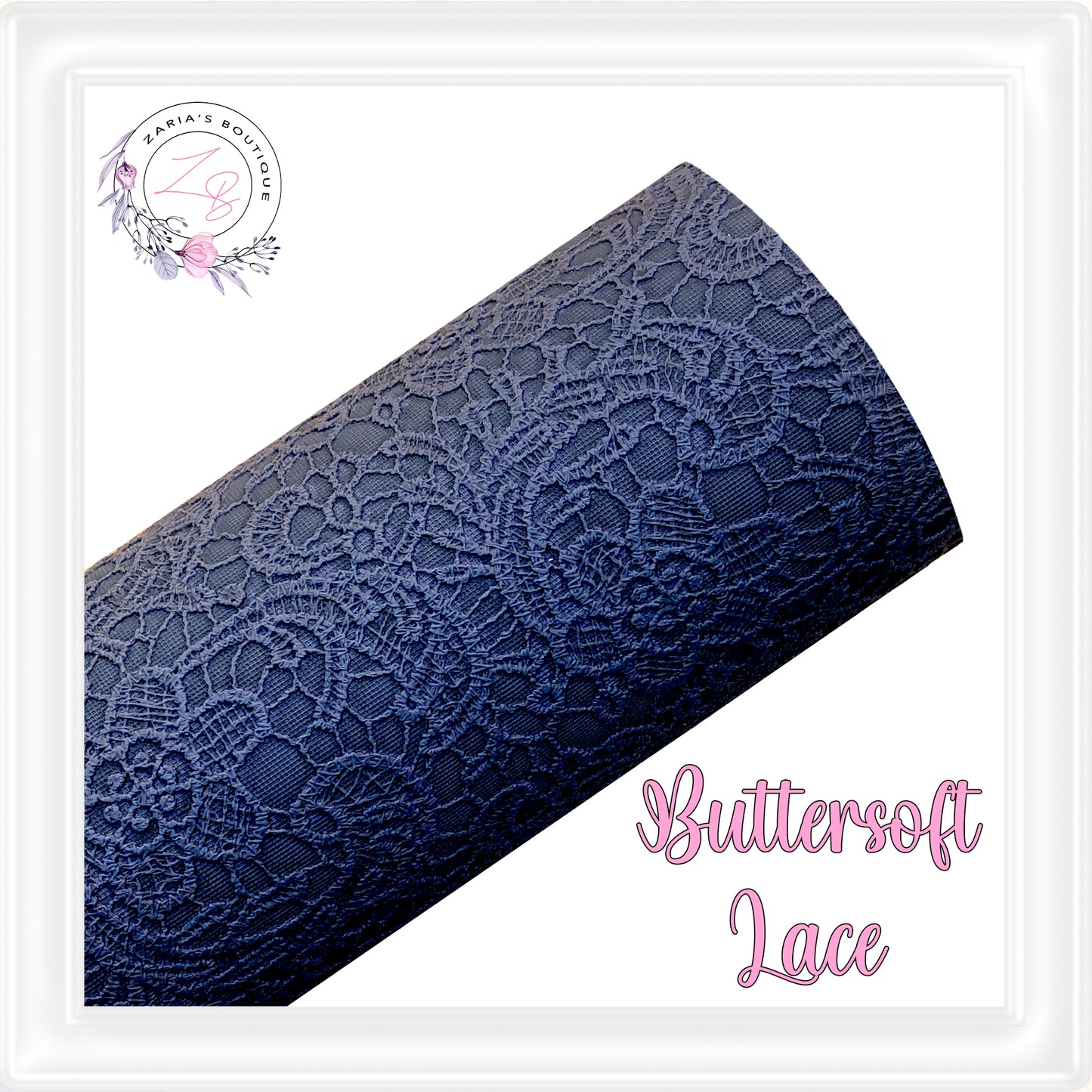 ⋅ Embossed Floral Buttersoft Lace ⋅ Vegan Faux Leather ⋅ Musk Pink ⋅