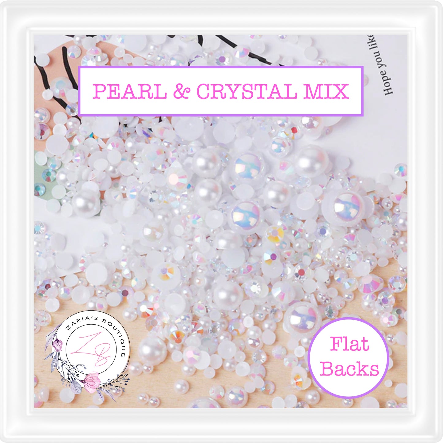 ⋅ Flatback Pearl & Crystal Mix ⋅ Bow & Tiara Embellishments ⋅