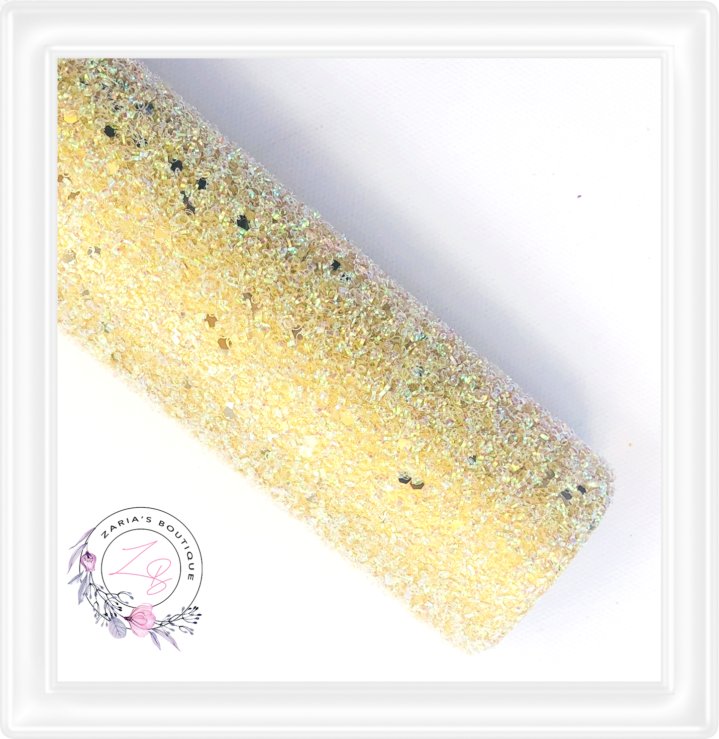 ∙ Gold Fleck Chunky Glitter ∙ Lemon Yellow ∙
