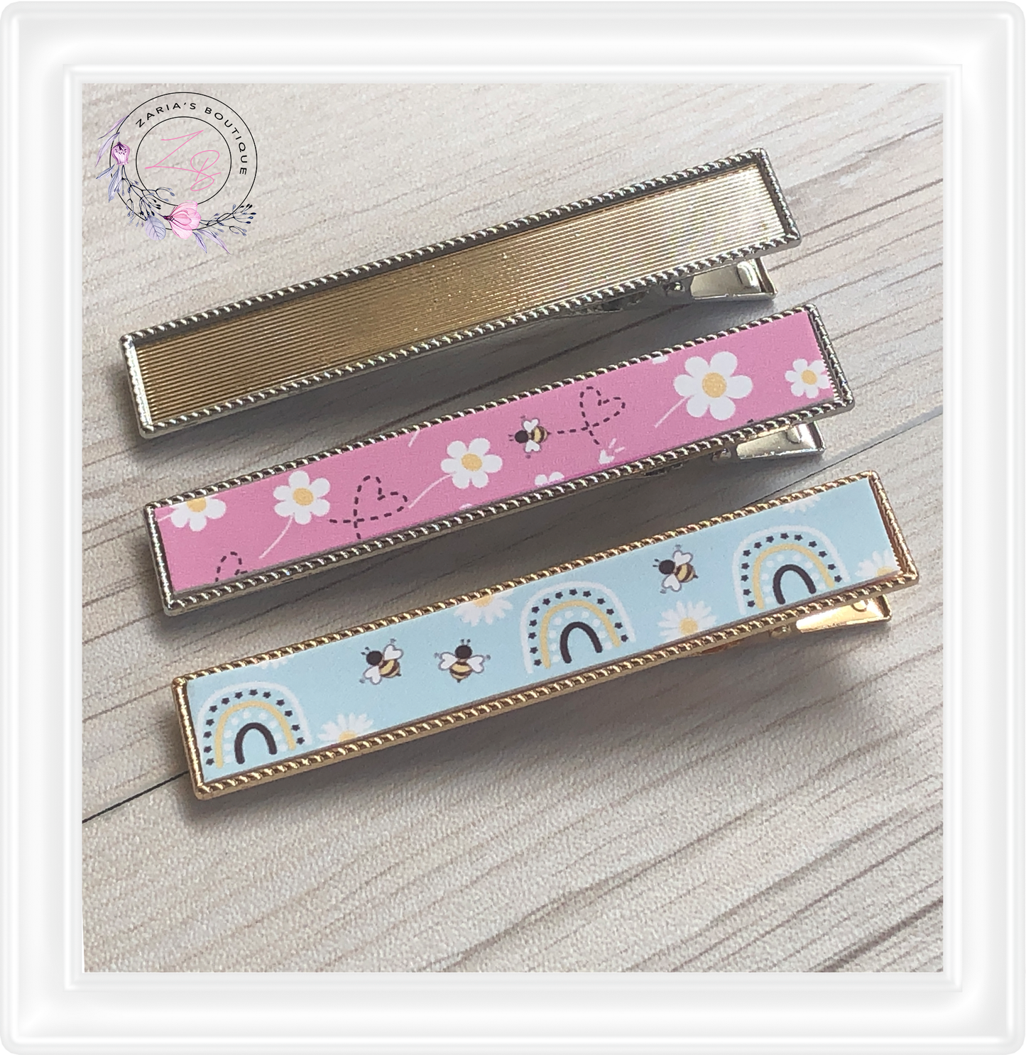 ⋅ Hair Clip Settings ⋅ Silver ⋅ Gold ⋅