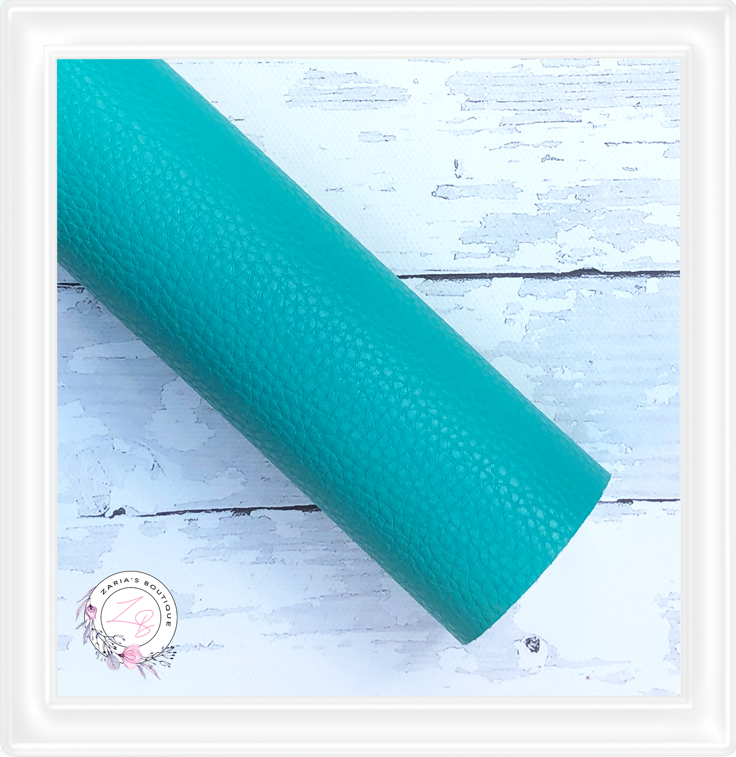 ∙ Plain Premium Vegan Litchi Faux Leather ∙ Jungle Green ∙
