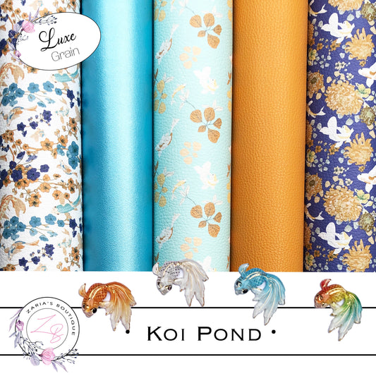 β
Koi Pond β
Premium Floral Vegan Faux Leather