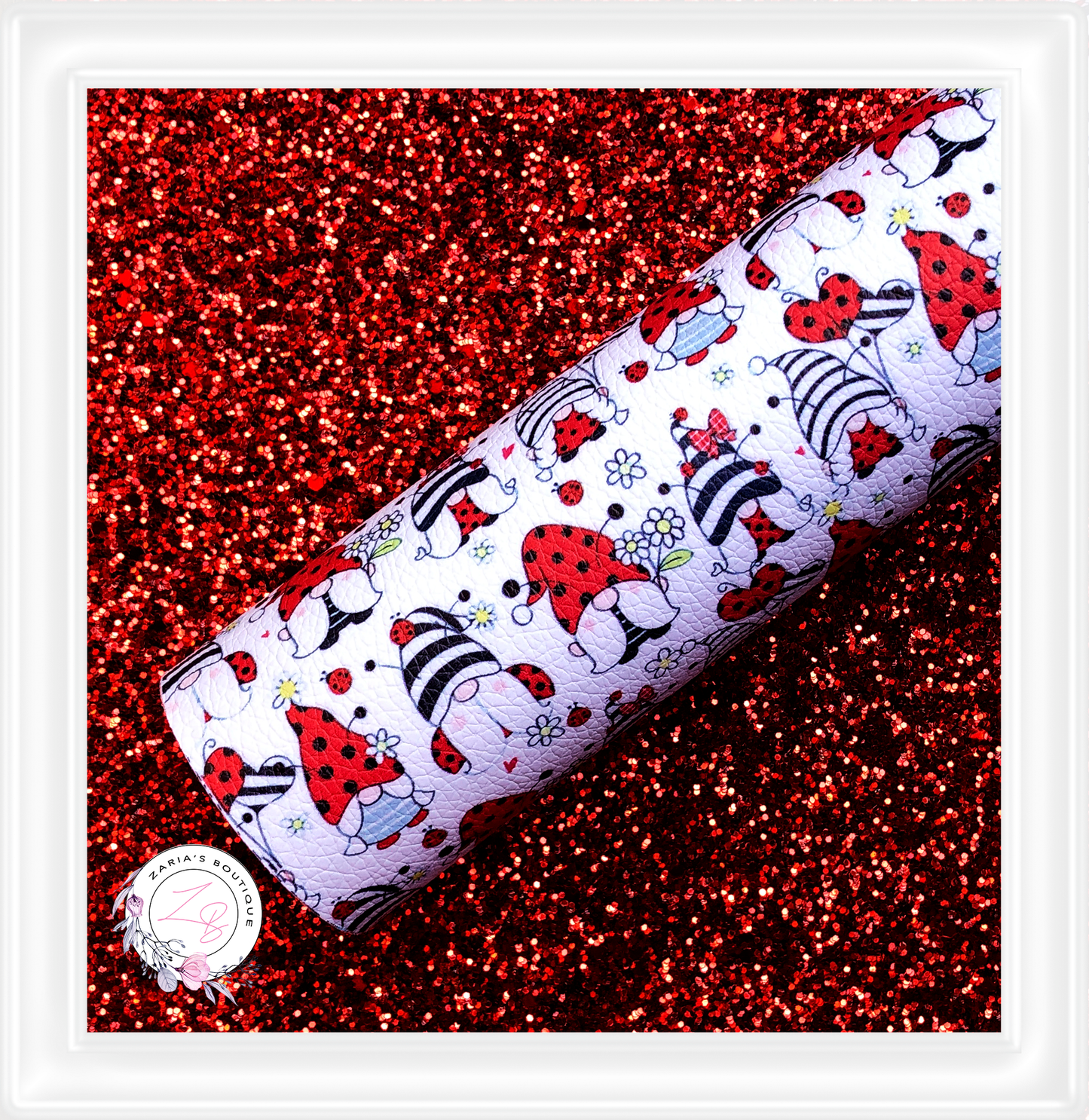 ⋅ Ladybug Gnomes ⋅ Vegan Faux Leather Sheets or Bundle ⋅