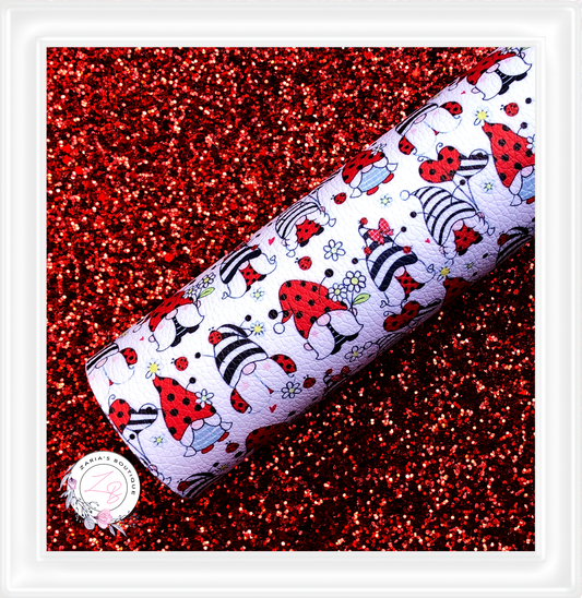 β
 Ladybug Gnomes β
 Vegan Faux Leather  Sheets or Bundle β