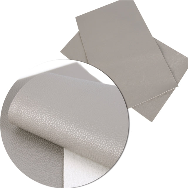 Pebble Grain | Light Grey Faux Leather Craft Fabric Sheets