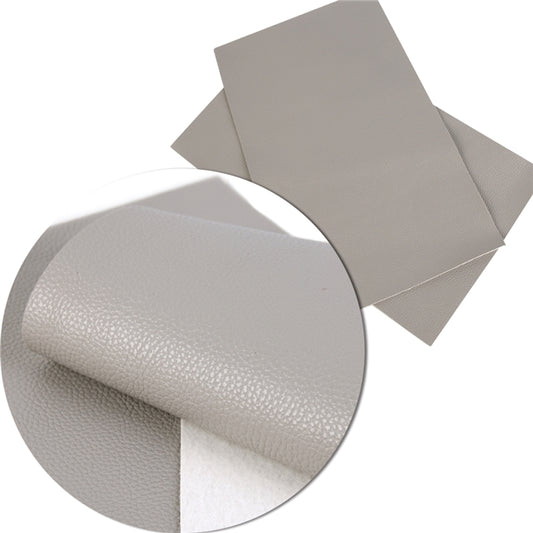 Pebble Grain | Light Grey Faux Leather Craft Fabric Sheets