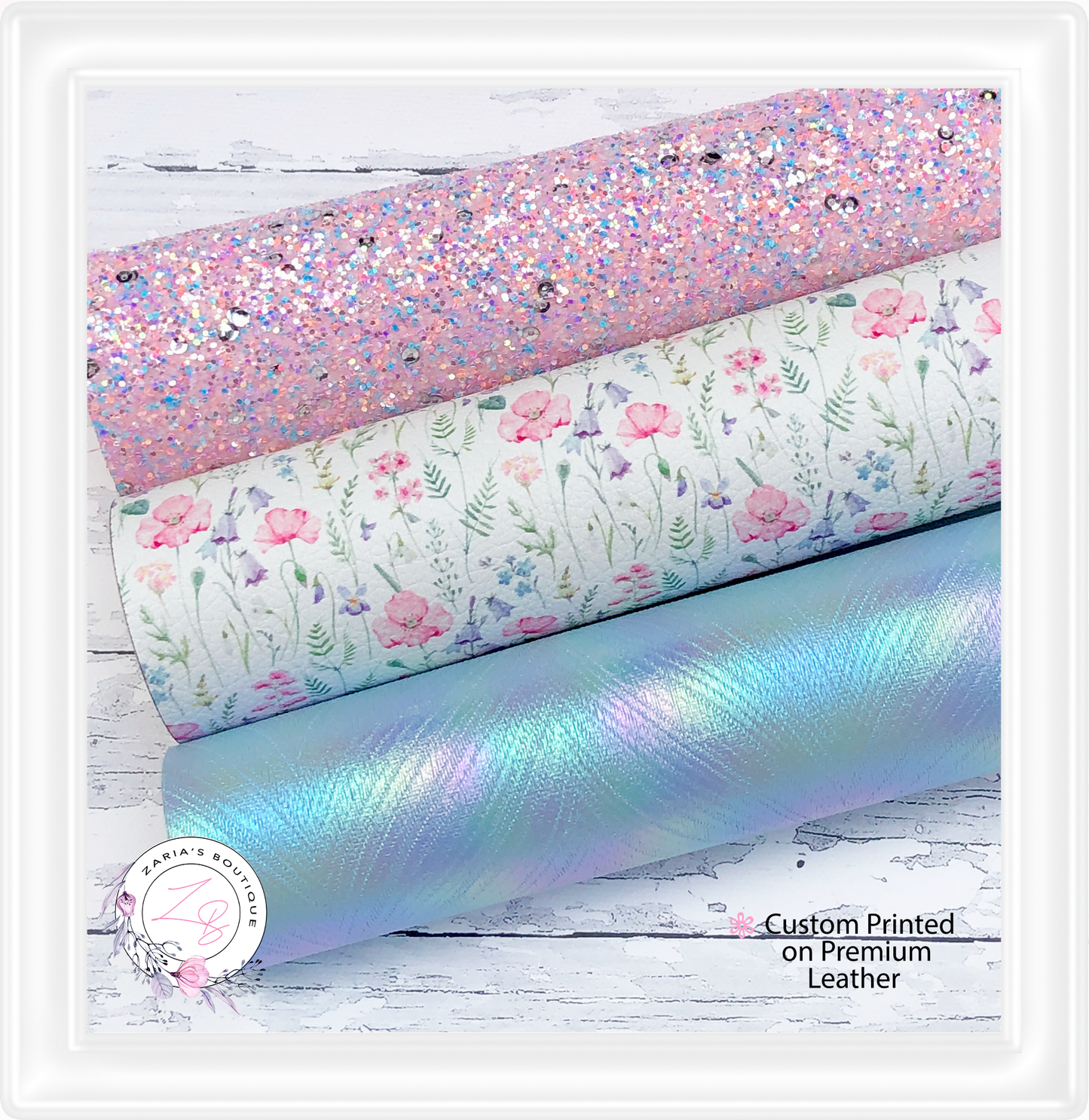 ⋅ Cottage Garden Bundle ⋅ Premium Custom Vegan Faux Leather Glitter