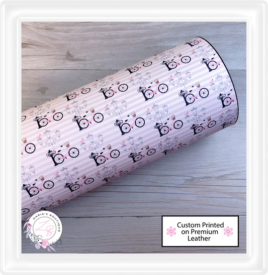 ⋅ Parisian Streetscape ⋅ Custom Printed Premium Vegan Faux Leather