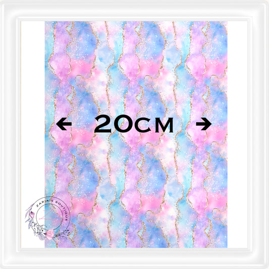 ⋅ Pastel Agate ⋅ Custom Printed Vegan Faux Leather & Hair Clips ⋅