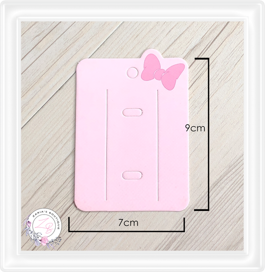 ⋅ Bow Clip & Jewellery Packaging ⋅ Pink ⋅ 10 or 50 pk
