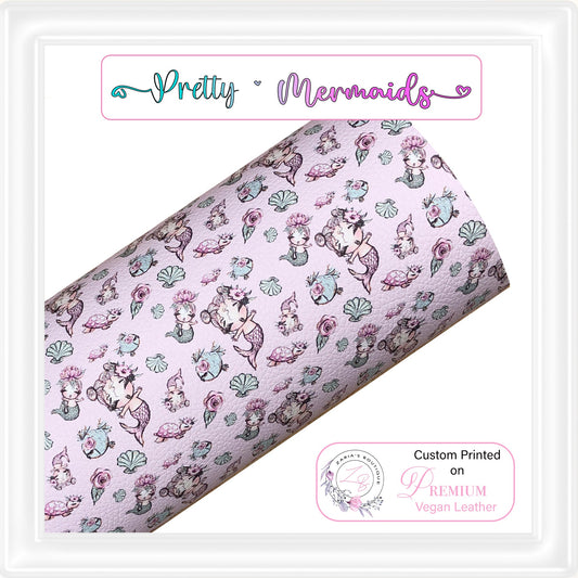 ⋅ Pretty Little Mermaids ⋅ Premium Vegan Faux Leather ⋅5 Piece Bundle