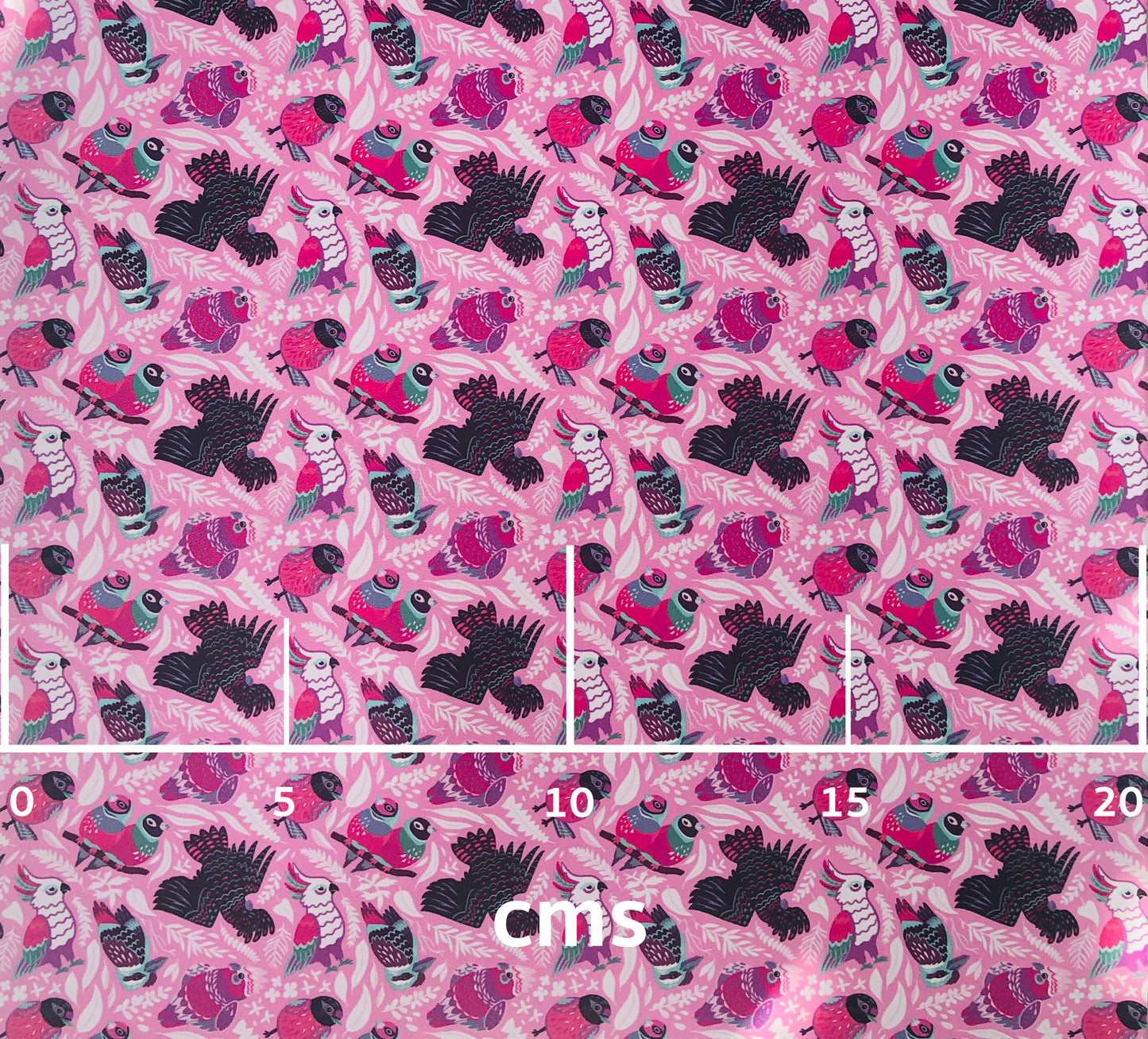 Aussie Birds ⋅ Pinks ⋅ Smooth Vegan Faux Leather