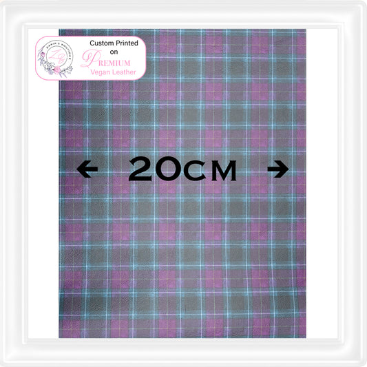 â‹… My Highland Home â‹… Tartan â‹… Custom Printed Vegan Faux Leather â‹…