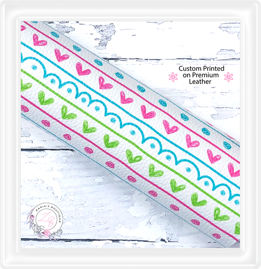 â‹… Cute Doodles â‹… Custom Vegan Faux Leather â‹… Sheets Or Rolls!