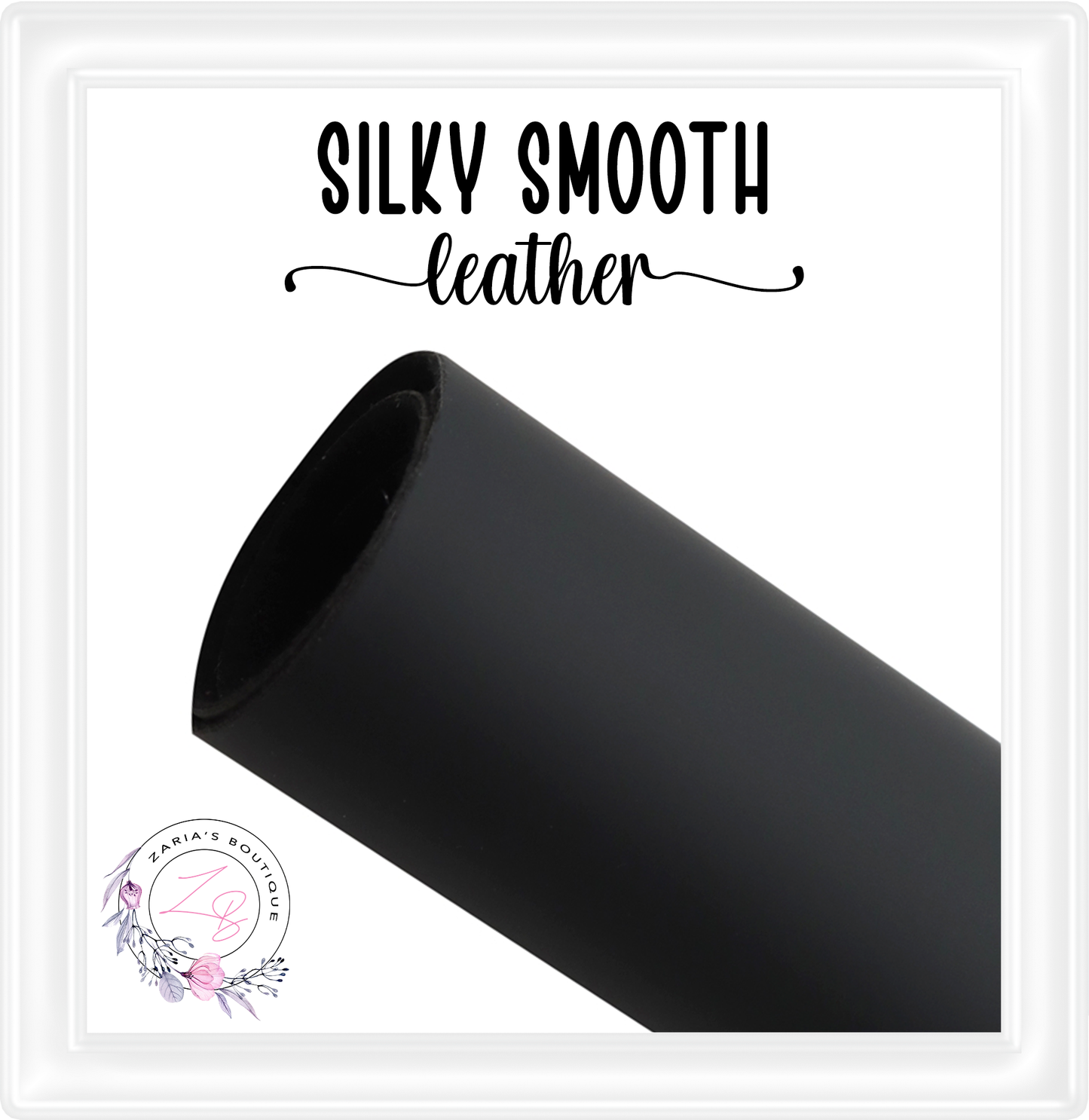 ⋅ Black ⋅ Silky Smooth Premium Vegan Faux Leather ⋅ 0.90mm ⋅