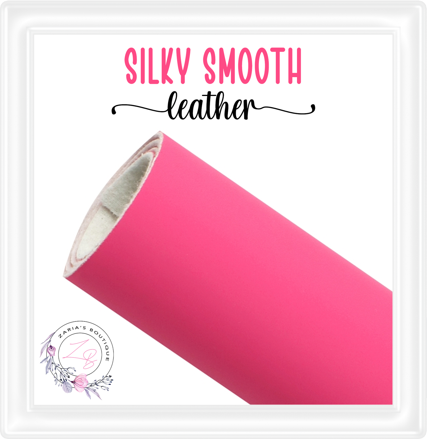 ⋅ Bright Pink ⋅ Silky Smooth Premium Vegan Faux Leather ⋅ 0.90mm ⋅