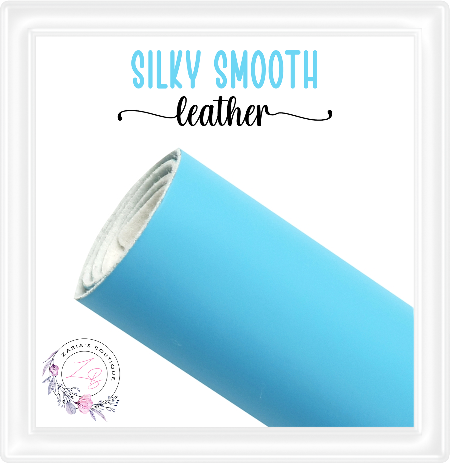 ⋅ Sky Blue ⋅ Silky Smooth Premium Vegan Faux Leather ⋅ 0.90mm ⋅