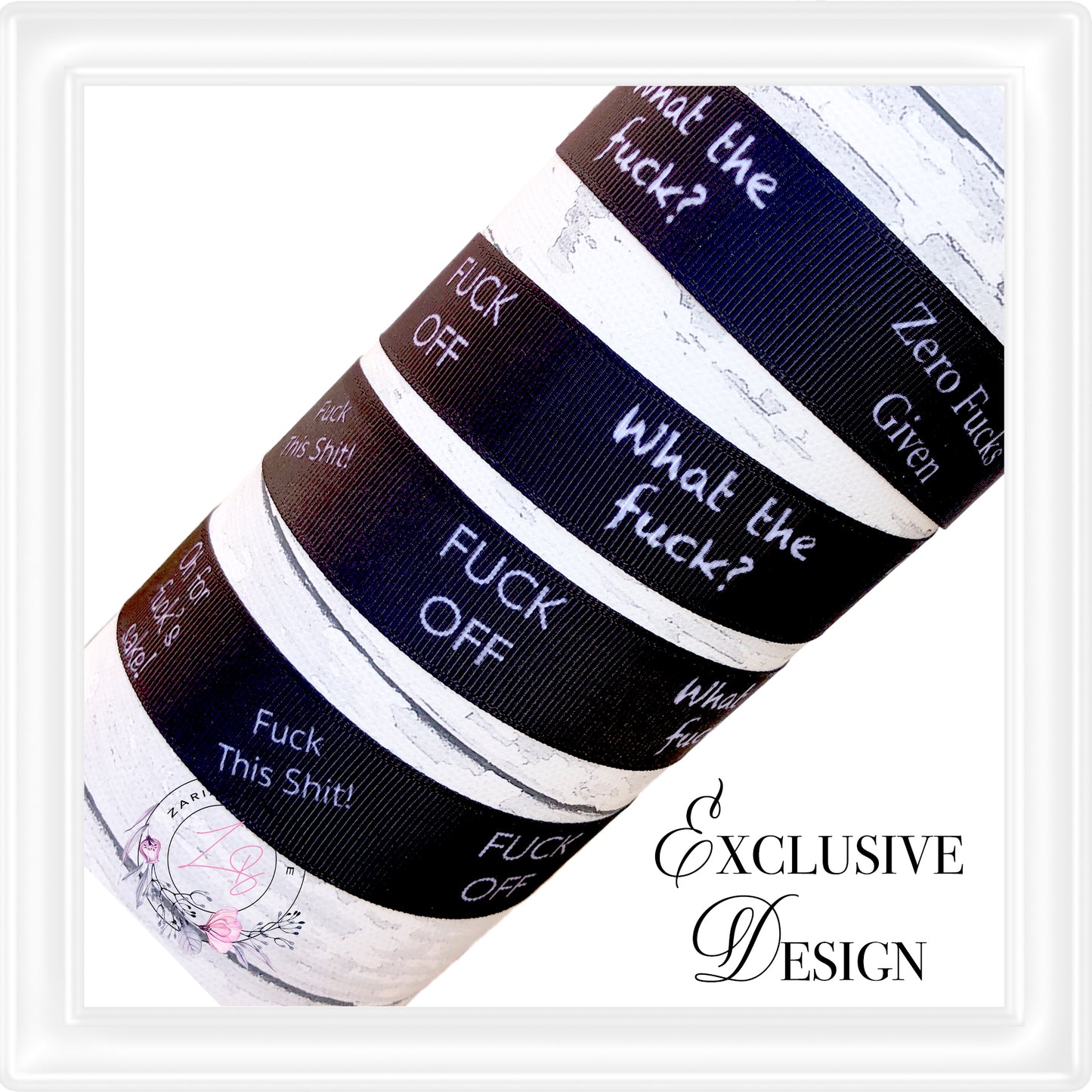 ⋅ Adults Only 22mm Grosgrain Ribbon ⋅ 4 Styles ⋅ per Metre