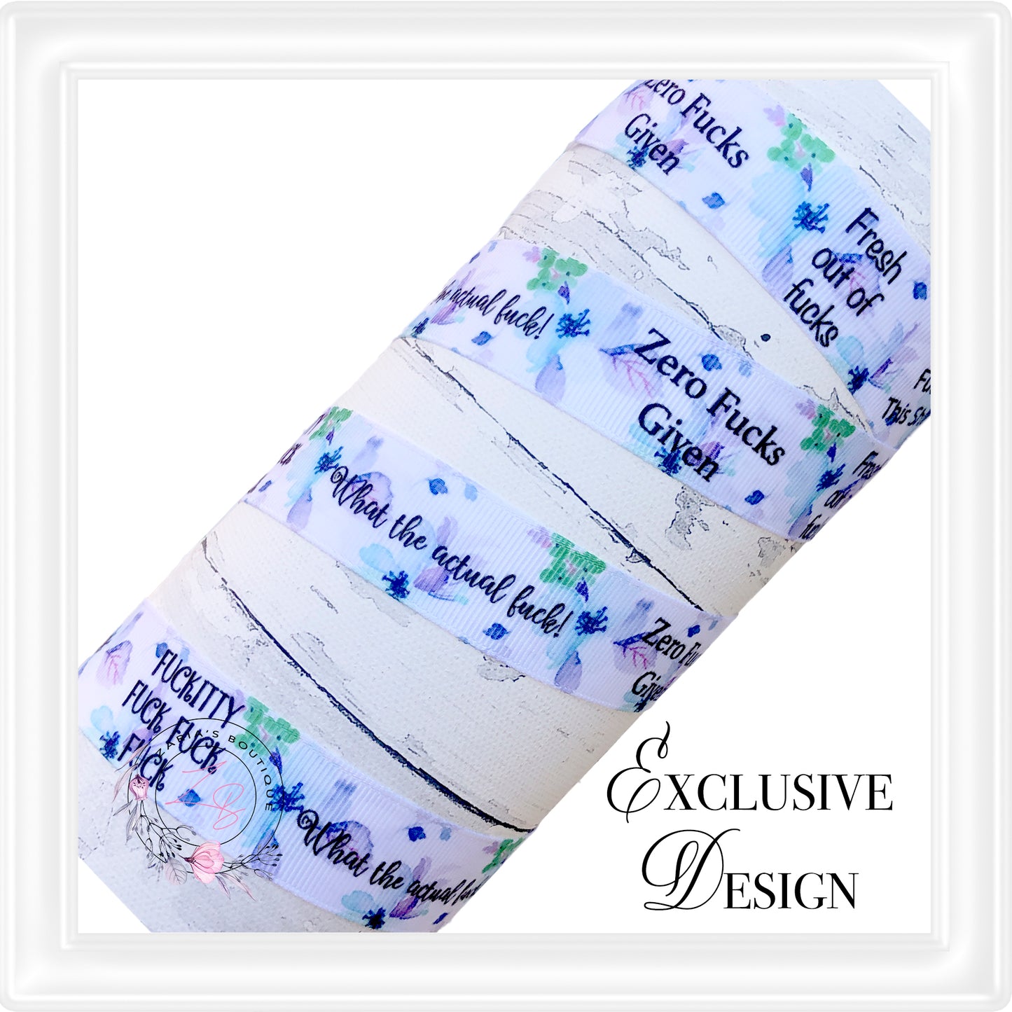 ⋅ Adults Only 22mm Grosgrain Ribbon ⋅ 4 Styles ⋅ per Metre