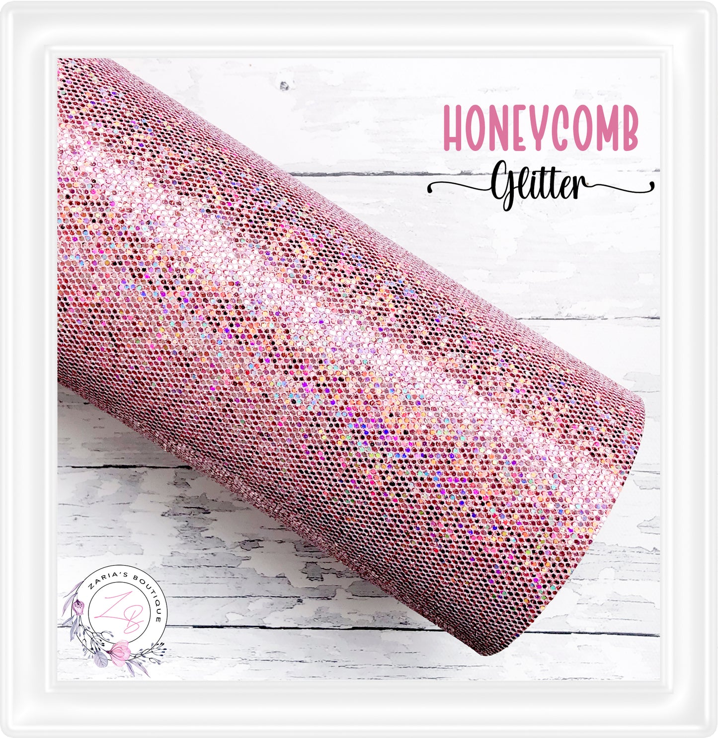⋅ Honeycomb Textured Glitter ⋅ Rose Sparkle ⋅