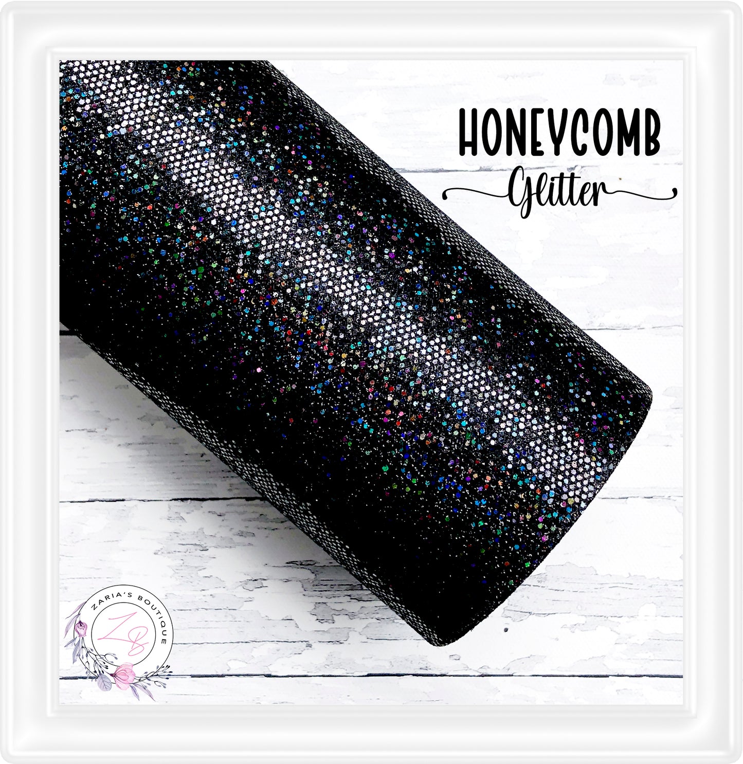 ⋅ Honeycomb Textured Glitter ⋅ Midnight Sparkle ⋅