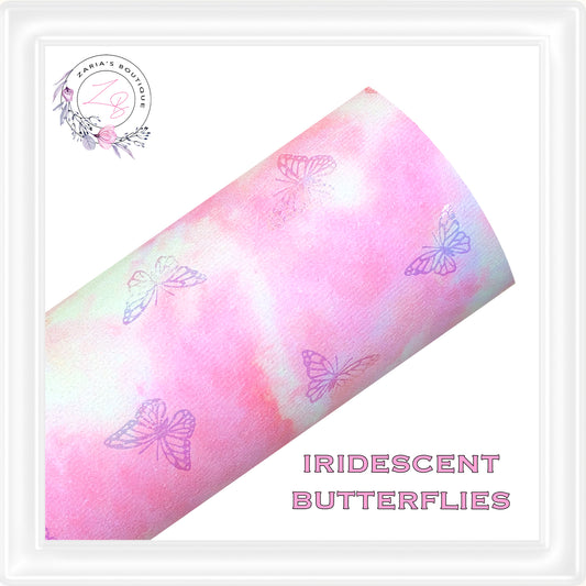 ⋅ IRIDESCENT BUTTERFLIES ⋅ Stamped Tie Dyed Velour Craft Sheets ⋅