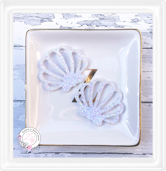 â‹…Â Glitter Shells â‹… Bow & Hair Clip Embellishments â‹… 6 Colours â‹…