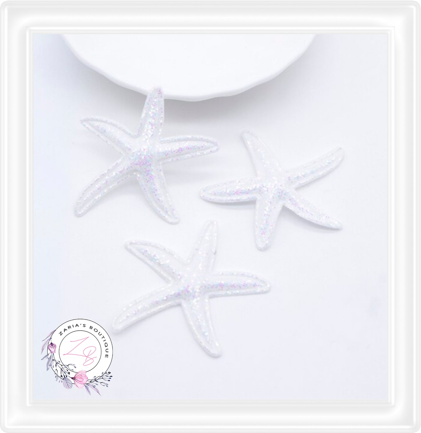 • Glitter Starfish • Bow & Mermaid Tiara Embellishments • 7 Colours •