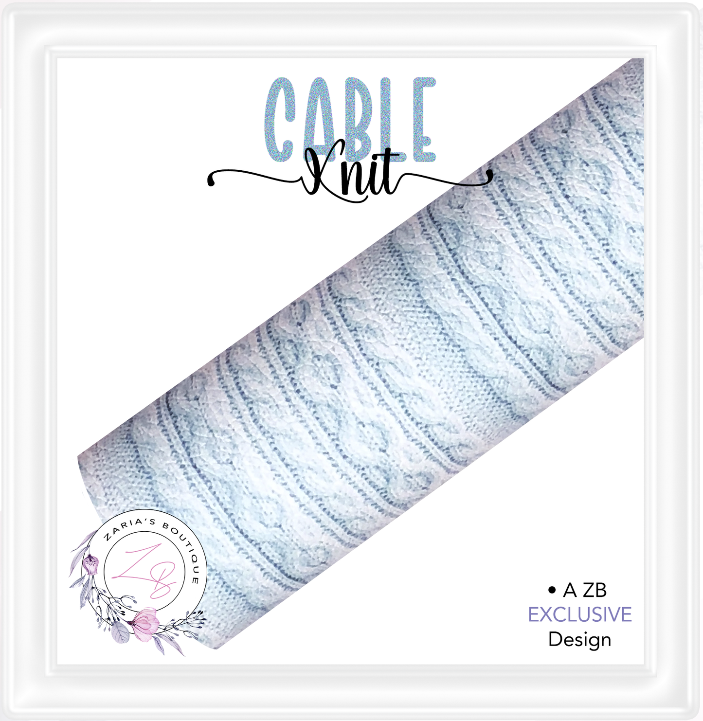 ⋅ Cozy Cable Knits ⋅ Premium Exclusive Vegan Faux Leather