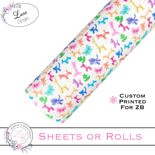 β’Β Balloon Animals β’ Resin Flatback Craft Embellishments β’ Set of 2 β’