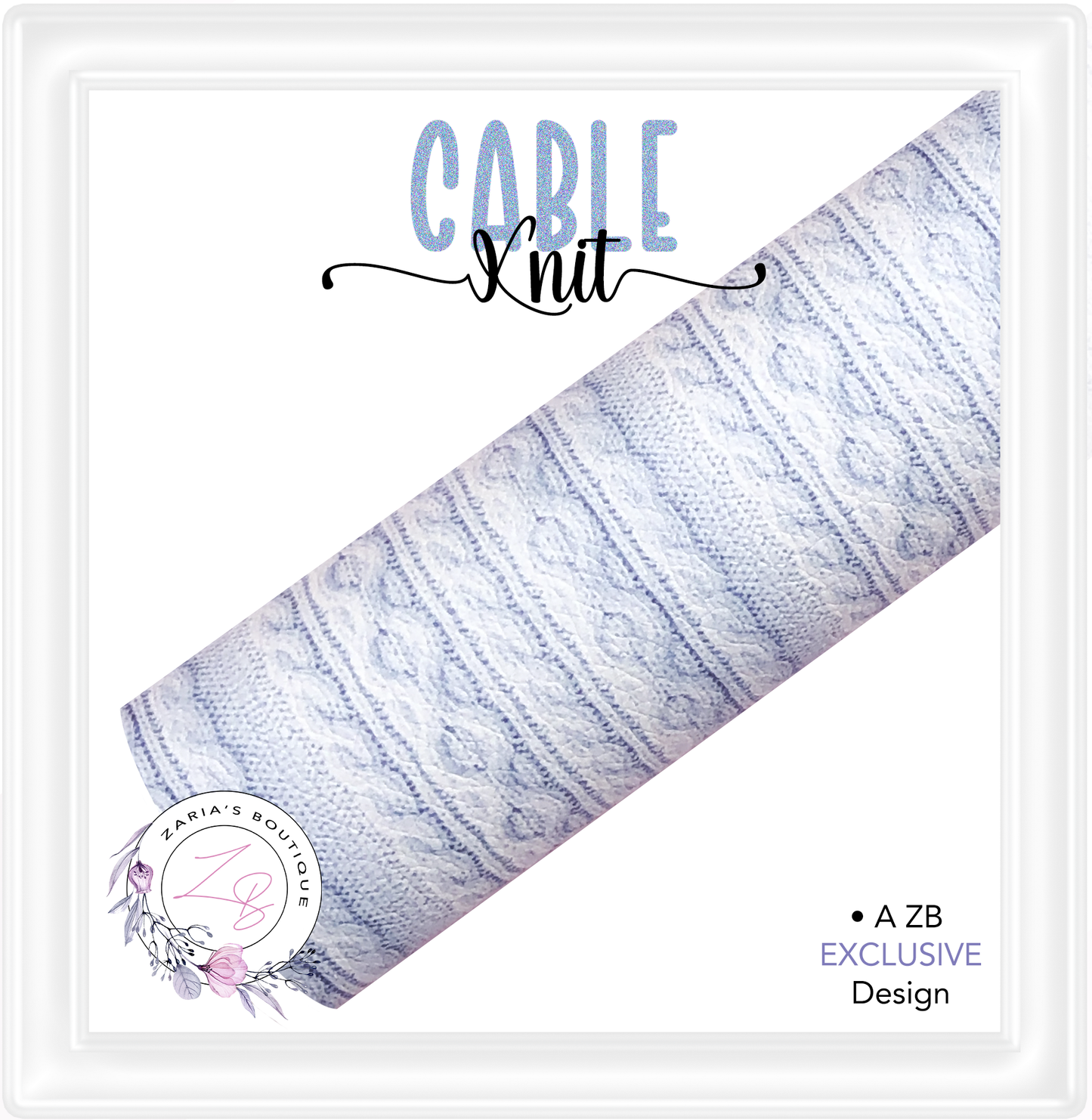⋅ Cozy Cable Knits ⋅ Premium Exclusive Vegan Faux Leather