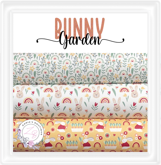 ⋅ Bunny Garden ⋅ Custom Premium Vegan Faux Leather