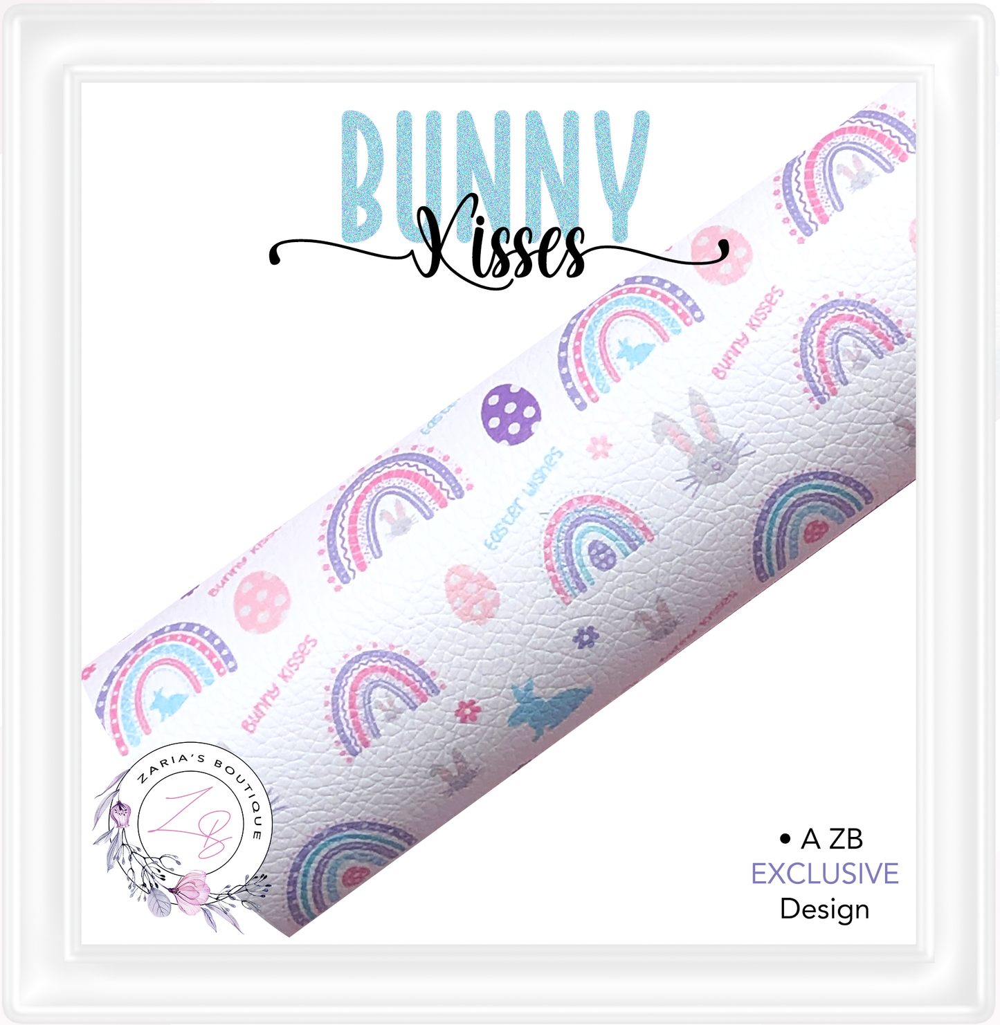 ⋅ Easter Wishes and Bunny Kisses ⋅ Premium Exclusive Vegan Faux Leather