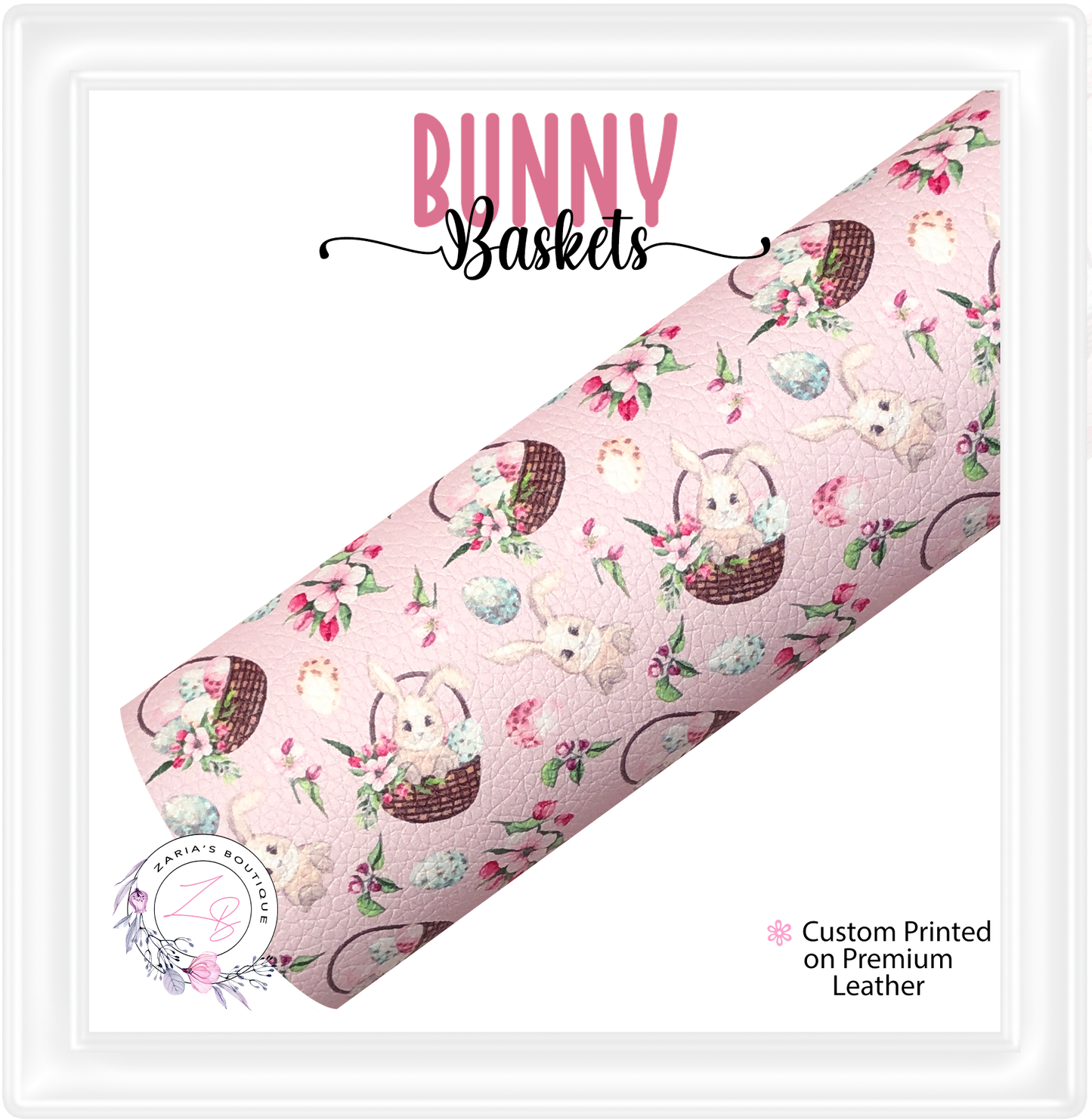 ⋅ Bunny Baskets ⋅ Premium Custom Vegan Faux Leather