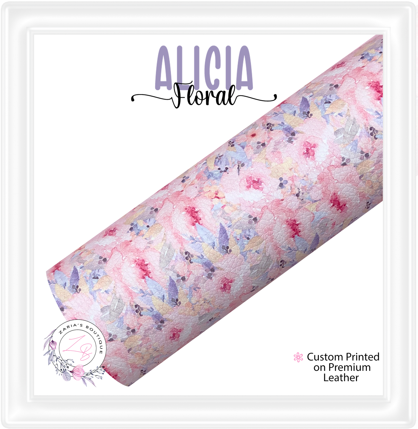 ⋅ Alicia Floral ⋅ Custom Luxe Vegan Faux Leather ⋅