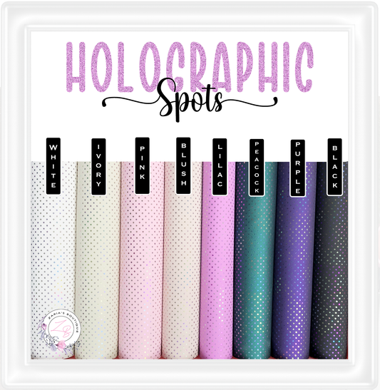 ⋅ Holographic Spots ⋅ Metallic ⋅ Vegan Faux Leather